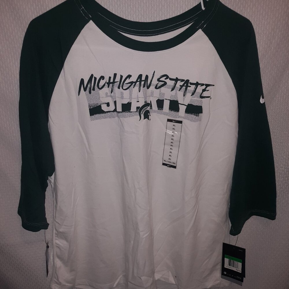 NWT Michigan State Sparty Long Sleeve Shirt - Mens